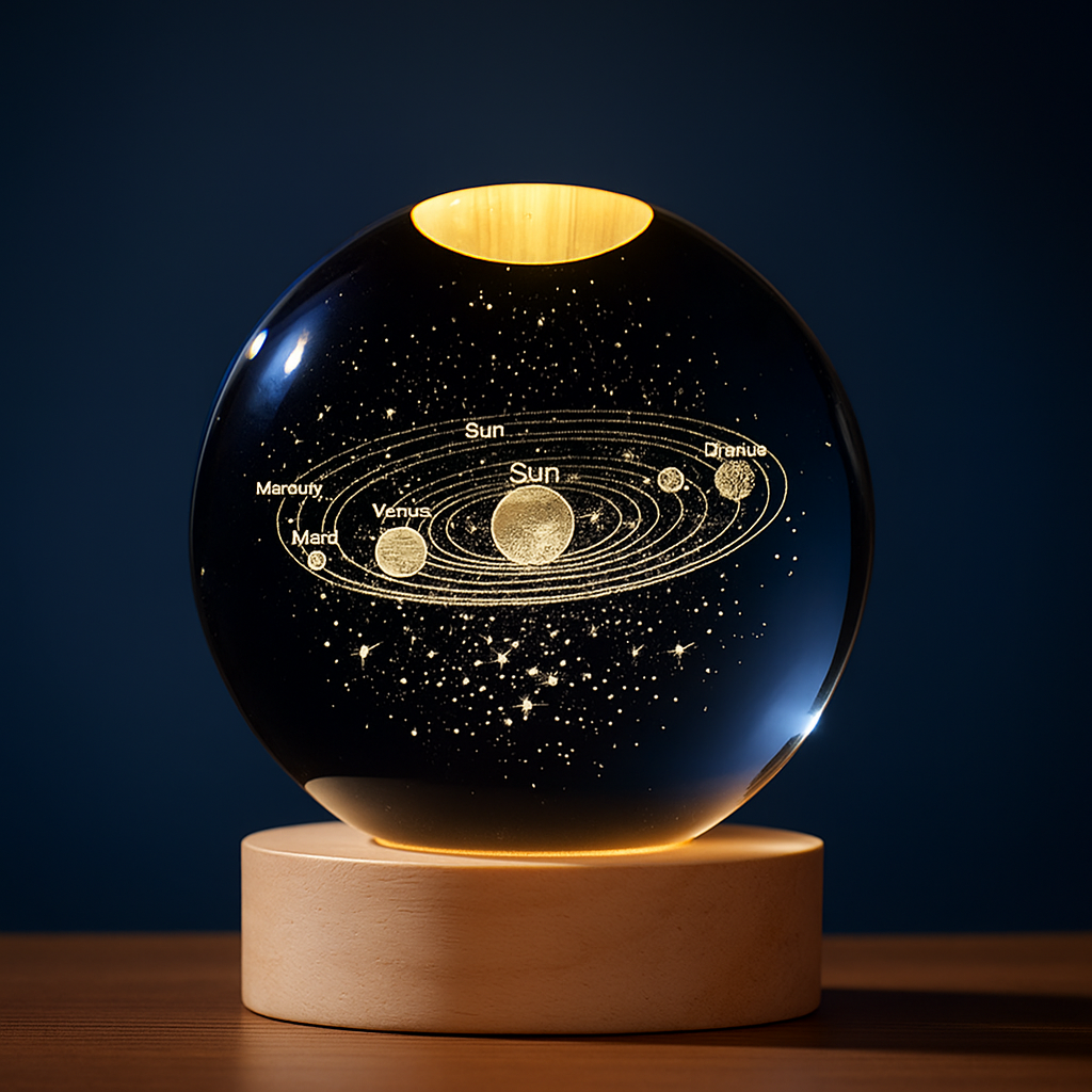 🌞 Veilleuse décorative 3D Système Solaire